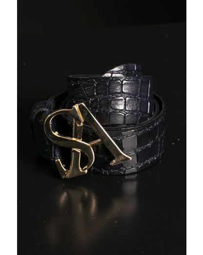 Studio Anneloes SA gold kroko leather belt