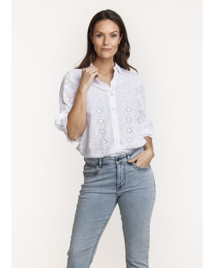 Tramontana Blouse Broderie Anglaise