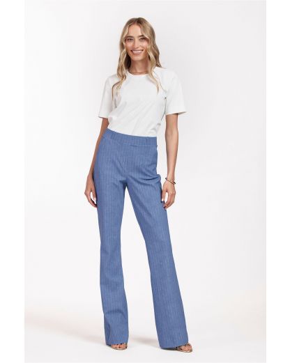 Studio Anneloes Flair pinstripe trousers