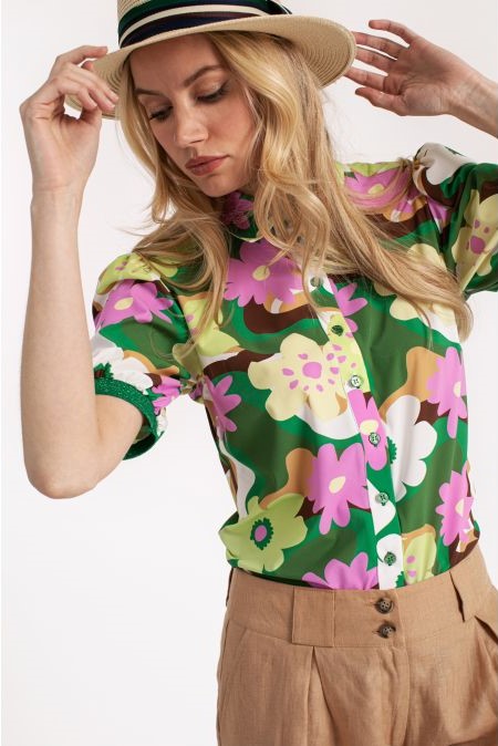 Studio Anneloes Nomi big flower blouse